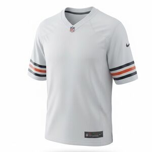NWOT NFL NIKE White Chicago Bears BLANK Engineered Jersey - GSH on Sleeve Size M